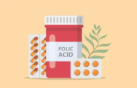 Folic Bottle of folic acid