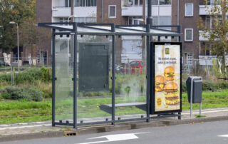 Tram Stop With McDonalds Billboard At Diemen The Netherlands