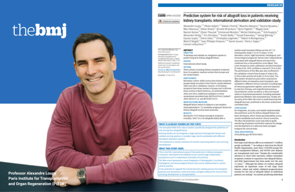 Prediction system for risk of allograft loss in patients receiving kidney transplants: international derivation and validation study - BMJ Group