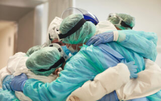 Doctors in scrubs