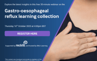 Free 30-minute webinar: master the latest in gastro-oesophageal reflux disease (GORD) care – CPD accredited