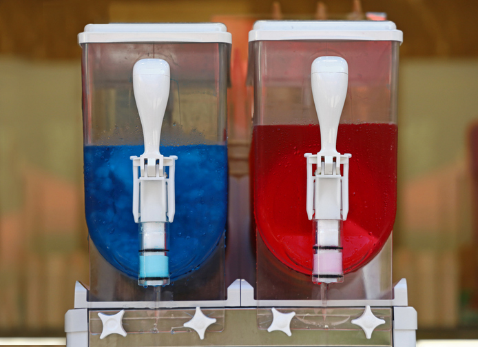 slush ice drinks marketed to children