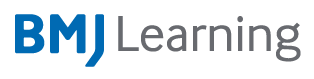 BMJ Learning logo: blue 'BMJ' text followed by gray 'Learning'