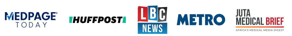 Logos: Times of India, International Business Times, Euro News, Medscape, The Times