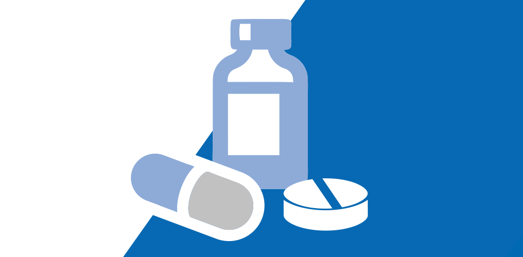 Pill and bottle illustration